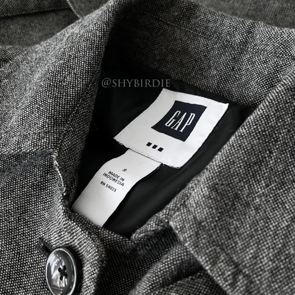 GAP Tweed 3/4 Sleeve Swing Jacket - Picture 9 of 14